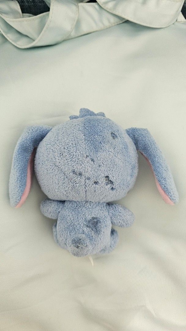 Aousa Sugarbunny Plush taito 2007 (Category: Plushies & Soft Toys) located in Butuan. Submitted by taruzakuyo95274 (Listing ID 1463347363, Image 2). Description: - PLEASE LOOK AT THE FLAWS BEFORE PURCHASING - Adorable blue bunny plush toy - Super soft and cuddly material - Features cute pink inner ears - Contrasting white belly - Black eyes and a small embroidered mouth - Ideal gift for kids or as a charming decoration - Approximately 6 inches in