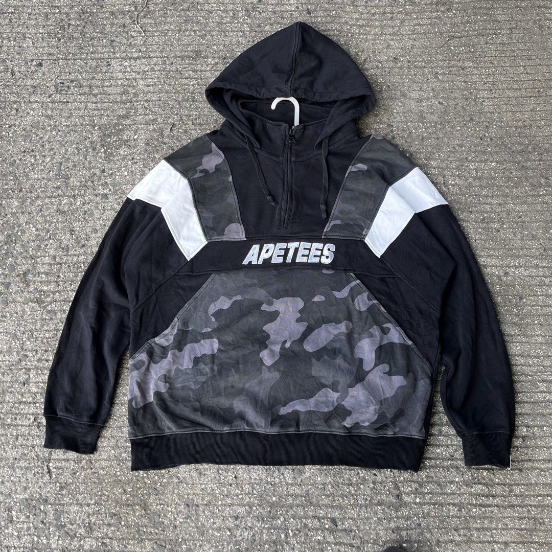 Apetees Camouflage Kangaroo Jacket (Category: Coats, Jackets and Outerwear) located in Mandaue City. Submitted by hannahitems (Listing ID 1463528449, Image 1). Description: Apetees Camouflage Kangaroo Jacket xXL on tag 26 width 29 length excellent -650.
