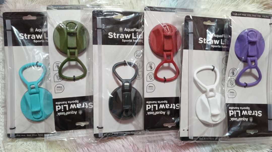 AquaFlask Straw Lid Sports Handle Replacement Caps (Category: Water Bottles & Tumblers) located in Antipolo. Submitted by micheicheim (Listing ID 1463390246, Image 1). Description: AQUAFLASK STRAW LIF SPORTS HANDLE 👉🏻AQUAMARINE BLUE 👉🏻HUNTER GREEN 👉🏻MOSS GREEN 👉🏻CHERRY RED 👉🏻ARTIC WHITE 👉🏻GRAPE.