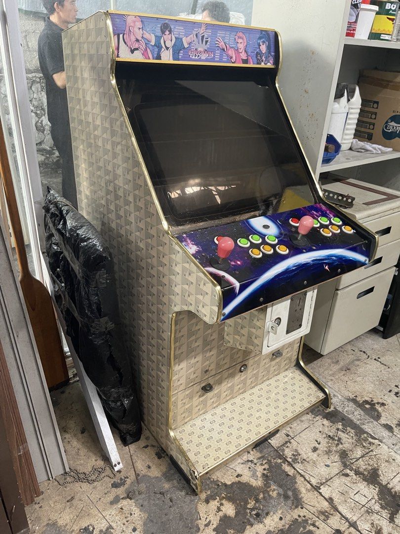 Arcade Machine 1000 games (Category: Hooks & Hangers) located in Makati City. Submitted by jp_finds (Listing ID 1463374511, Image 2). Description: Arcade Machine TV Tube type 1000 games No power need to change TV Tube Arcade machine system working Complete Extra new joysticks .