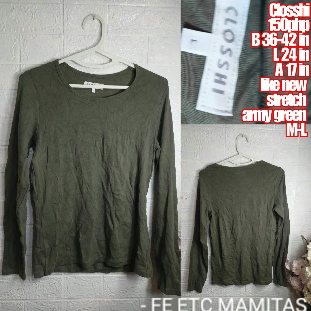 Army green Longsleeve ML (Category: Longsleeves) located in Santa Maria. Submitted by usbrands1987 (Listing ID 1463465151, Image 1). Description: .
