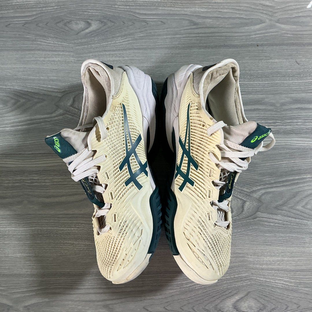 ASICS ff3 (Category: Sneakers) located in Mati. Submitted by bagyobeanfindsph (Listing ID 1463464042, Image 3). Description: Asics Court FF 3 - Novak Djokovic Size us 7.5 Good condition Fix toe drag issue Sign of usage.