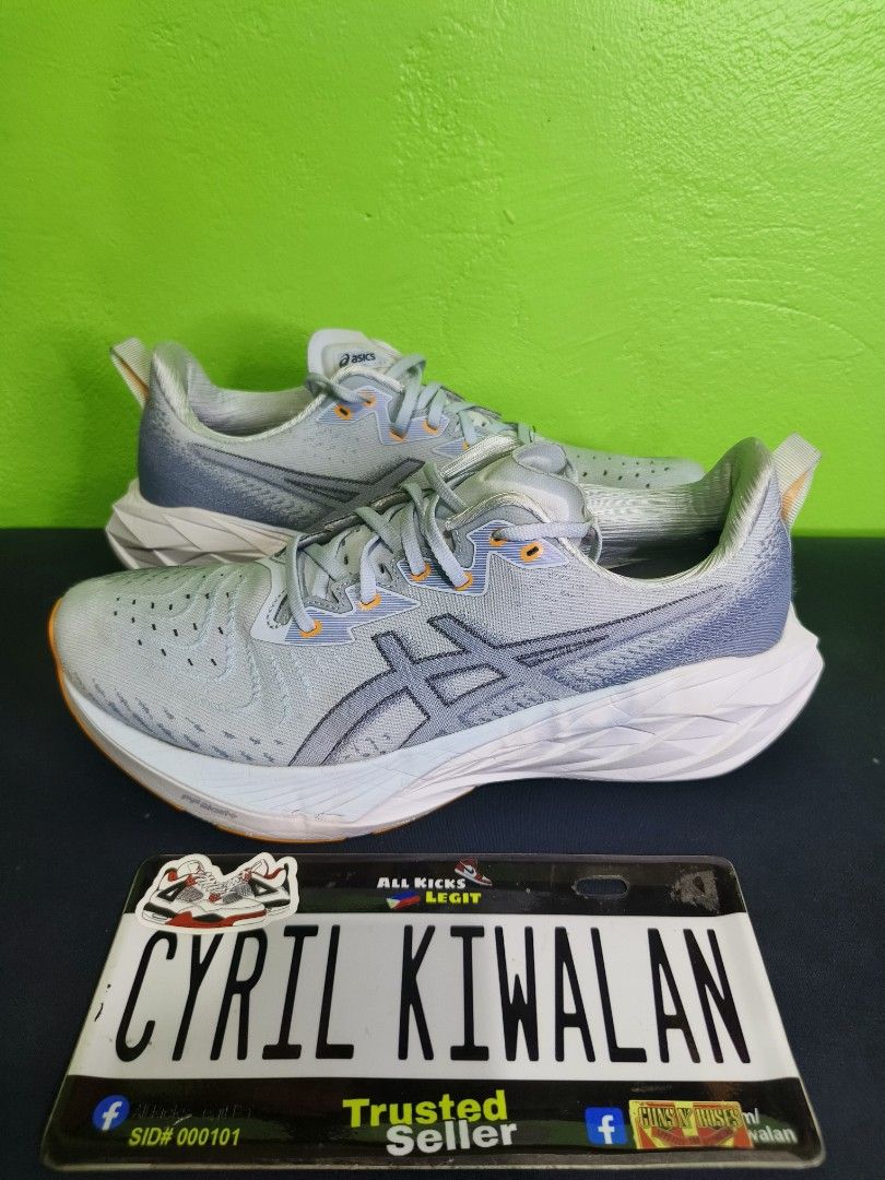 Asics Novablast 4 Platinum Grey (Category: Sneakers) located in Baguio. Submitted by ckiwalan (Listing ID 1463459250, Image 2). Description: For sale Authentic Excellent condition Signs of use only Thick outsole Lightweight Soft and comfy Baguio city cab ship nationwide.