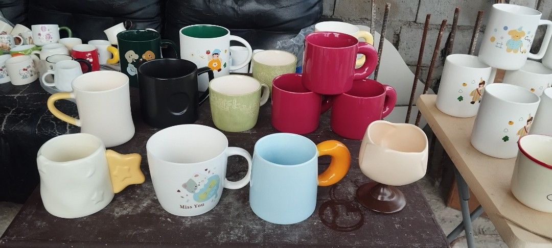 Assorted Ceramic Mugs - Cute Designs PASALO (Category: Coffee & Tea Tableware) located in Manila. Submitted by reilly.bee (Listing ID 1463426839, Image 3). Description: - Assorted ceramic mugs featuring Kitty, bear, and cartoon characters. - Unique handle designs including stars and rings. - Ideal for enjoying coffee, tea, or hot chocolate. - Makes a wonderful gift or a treat for yourself. - Special bundle deal available for multiple purchases..