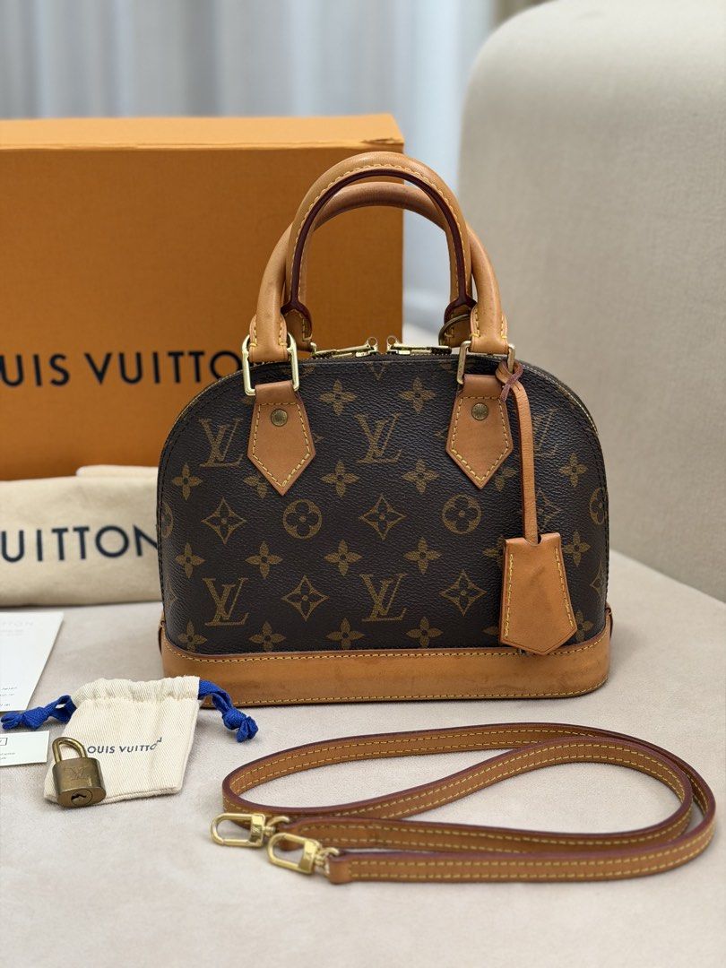 Authentic Louis Vuitton Monogram Alma BB (Category: Luxury Bags & Wallets) located in Manila. Submitted by maria_2326 (Listing ID 1463541020, Image 2). Description: Louis Vuitton Monogram Alma BB Microchip w/ date code Complete Inclusions No lowballing Location: Manila/QC.