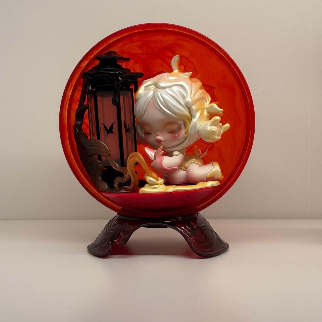 [Authentic] POP MART Skullpanda Mirage ✦ Carousel Lantern (Unsealed) (Category: Designer & Blind Box Toys) located in Manila. Submitted by consolebakeryph (Listing ID 1463481156, Image 1). Description: ✦ Condition: - Light is working - Missing shell (to close the sphere) - With box - With foil/packaging - With card.