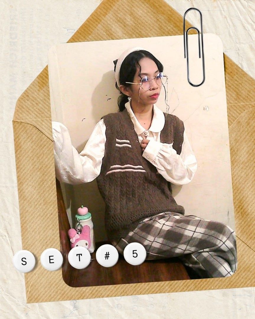 Autumn Dark Academia Outfit Set (Category: Sets or Coordinates) located in Quezon. Submitted by trunks_and_books_by_tofuu (Listing ID 1463363938, Image 1). Description: 09/22/2026 📷📕👗 Sale! SALE! Set 5: Dark Academia Mine Price: Php 550 Steal Price: Php 650 Bidding Increment: + 10 Bidding will continue until SATURDAY. Pay as you order! Bank Transfer ONLY, unless MEET UP is possible (within Quezon Province only) Measurements: TOP (VEST ONLY): B
