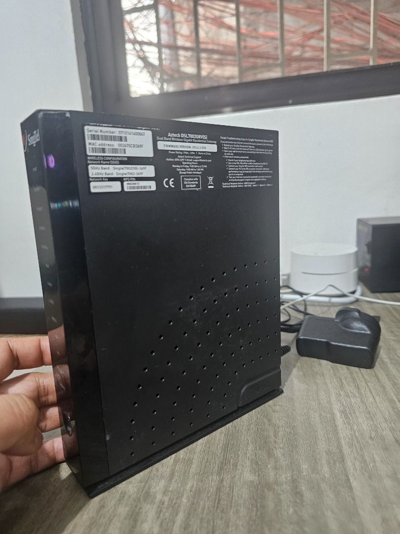 Aztech Singtel Fiber Broadband Wireless Router (Category: Networking) located in Quezon City. Submitted by 2ndlifequalityitems (Listing ID 1463389855, Image 2). Description: Singtel residential gateway or dual-band wireless router by Aztech (such as the Aztech DSL or FG .
