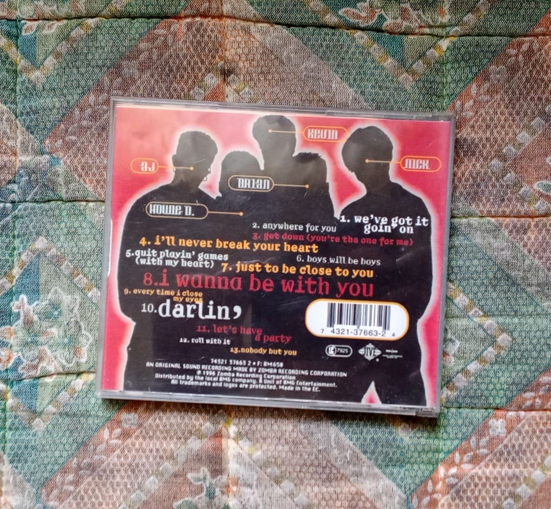 Backstreet Boys (Category: CDs & DVDs) located in Buruanga. Submitted by bandabeatph (Listing ID 1463371076, Image 2). Description: Cd burn lang Siya pero magandang quality parang original talaga yong cd front and back cover pwede niyo ako contackin sa messenger Fj Tabo verbatim orange ang blank cd-r pm for order/s.