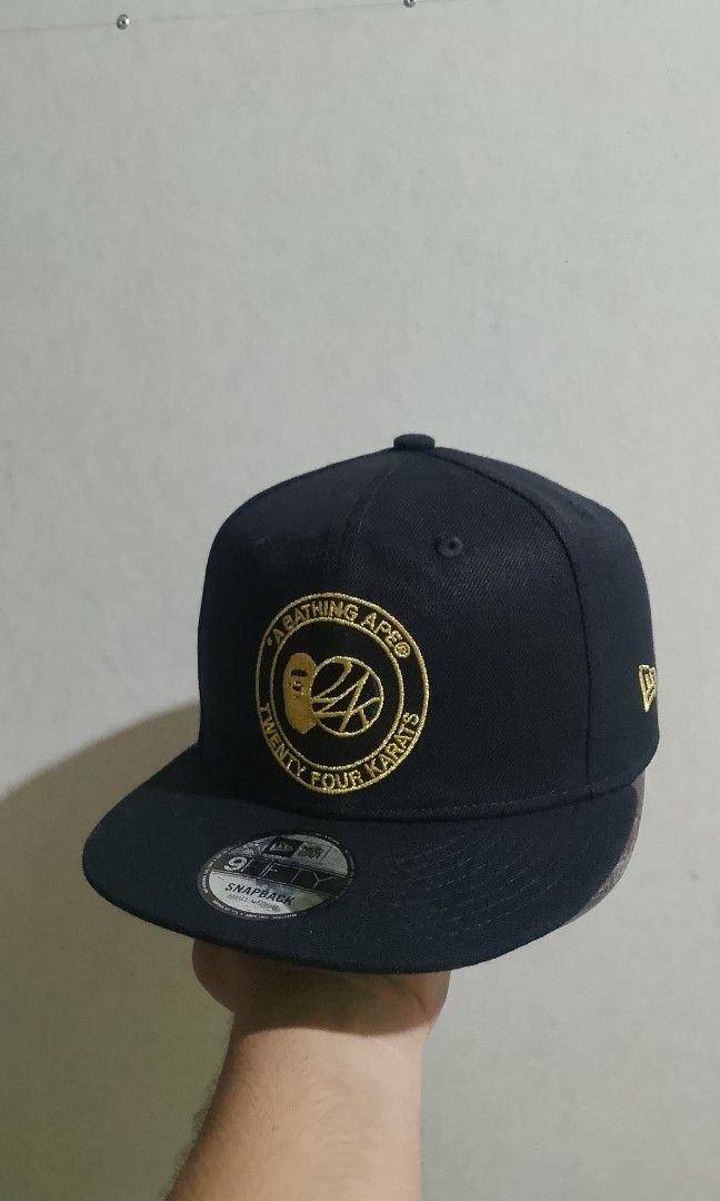 BAPE ❌24KARATS❌NEW ERA (Category: Caps & Hats) located in Iloilo. Submitted by skerittt (Listing ID 1463532934, Image 1). Description: BAPE❌ 24KARATS ❌ NEW ERA AUTHENTIC NO ISSUE.