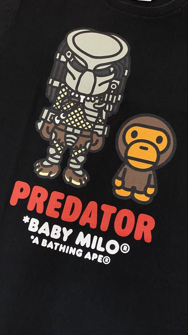 Bape x Predator (Category: Tshirts & Polo Shirts ) located in Quezon. Submitted by bapestaa (Listing ID 1463480558, Image 2). Description: (Details) • Bape x Predator • Size: Large on tag • Dimes: 21x27 • Color Rate: 9.3+ • Issue/s: None Quezon Province, 4301..
