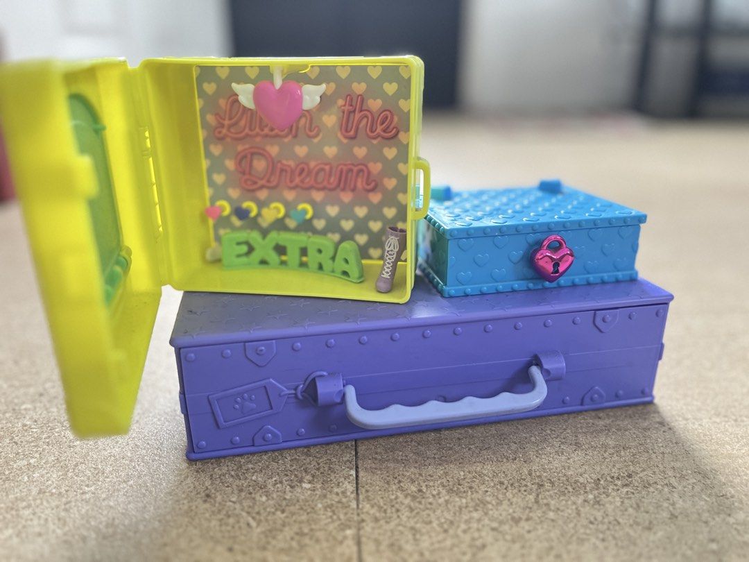 Barbie Extra Mini Suitcase Playset (Category: Kids Toys) located in Makati City. Submitted by janeys_ (Listing ID 1463546929, Image 2). Description: - Cute mini suitcase playset - Comes with a blue box that has a lock - Purple suitcase serves as the base - Perfect for imaginative play, collectors, or kids.