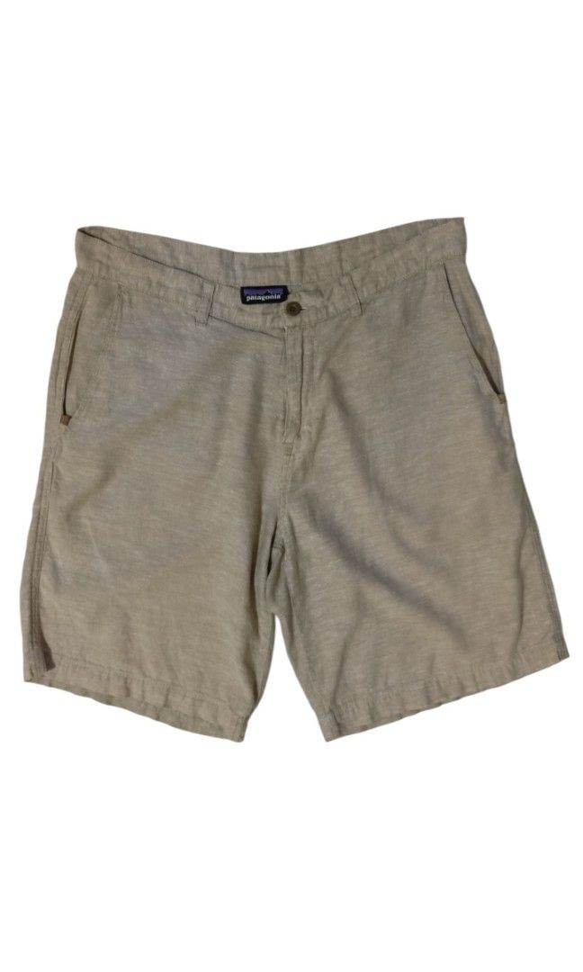 beige or khaki Patagonia Back Step Shorts (Category: Activewear) located in Manila. Submitted by biniyayaan (Listing ID 1463335863, Image 1). Description: 🧵 Material & Construction Breathable Blend: Made from a 4-oz 55% hemp and 45% organic cotton plain weave fabric. This composition keeps the fabric airy, soft, and naturally cool against the skin during hot weather. Classic Styling: Features a clean, flat-front finish with a zip fly, a button c