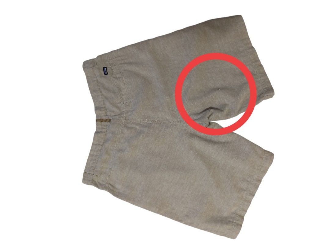 beige or khaki Patagonia Back Step Shorts (Category: Activewear) located in Manila. Submitted by biniyayaan (Listing ID 1463335863, Image 3). Description: 🧵 Material & Construction Breathable Blend: Made from a 4-oz 55% hemp and 45% organic cotton plain weave fabric. This composition keeps the fabric airy, soft, and naturally cool against the skin during hot weather. Classic Styling: Features a clean, flat-front finish with a zip fly, a button c