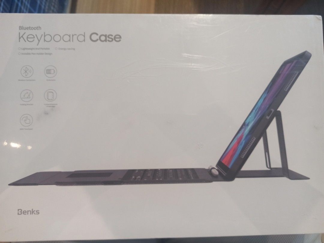 Benks Bluetooth Keyboard Case for iPad Pro - 12.9 (Category: Cases & Sleeves) located in Caloocan City. Submitted by rtarellano (Listing ID 1463335590, Image 1). Description: - Benks Bluetooth Keyboard Case - Lightweight and portable design - Invisible pen holder included - Energy-saving features - Transforms your iPad into a laptop quickly - Ideal for work and study on the go.