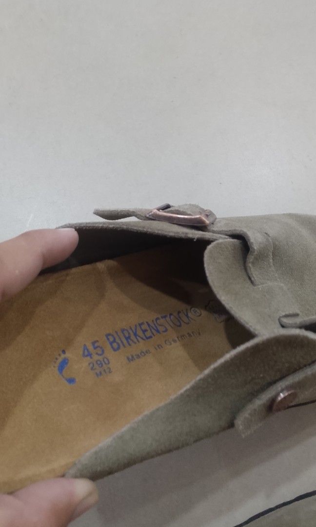 BIRKENSTOCK CLOGS SUEDE BOSTON (Category: Slippers & Slides) located in Iloilo. Submitted by skerittt (Listing ID 1463413087, Image 2). Description: BIRKENSTOCK CLOGS SUEDE BOSTON SiZE 45 NO FLAWS.