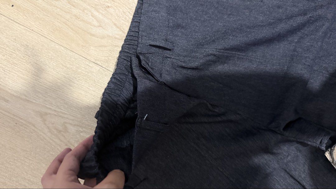 BKK Thailand Navy Denim Trouser (Category: Other Bottoms) located in Quezon City. Submitted by dinesaur (Listing ID 1463374860, Image 3). Description: Brand new Comes with belt 28-34.