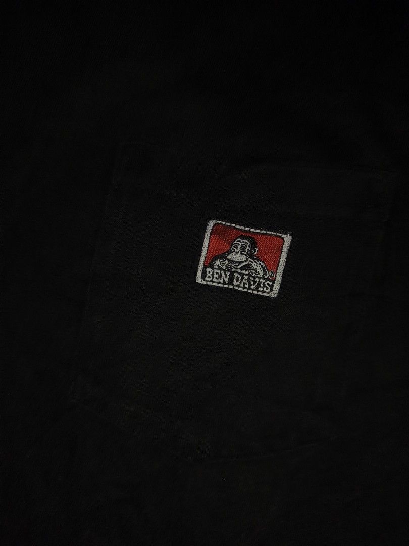 Black Ben Davis Pocket T-Shirt (Category: Tshirts & Polo Shirts ) located in Cagayan de Oro. Submitted by adamfitz (Listing ID 1463544703, Image 2). Description: - Classic black t-shirt from Ben Davis - Features the iconic Ben Davis logo patch on the chest pocket - Simple and versatile design - Comfortable material for everyday wear - Perfect addition to any casual wardrobe medium 19.5x27 excellent payment: Gcash, maribank & LBP courier: J&T colo