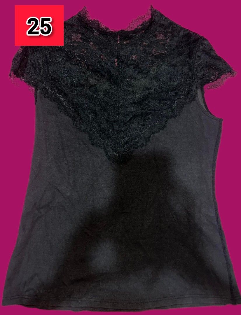 Black lace neckline blouse (Category: Blouses) located in Rizal. Submitted by youngpenguin.ae303d (Listing ID 1463352338, Image 1). Description: .