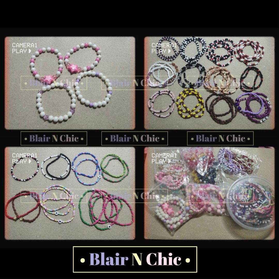Blair N Chic Beaded Bracelets - Various Styles & Colors (Category: Bracelets) located in Makati City. Submitted by blairnchic (Listing ID 1463378843, Image 1). Description: TAKE ALL. loc. MAKATI CITY more than 50 pcs. shipping nationwide can haggle but no to low ballers. PM lang po. thanks.