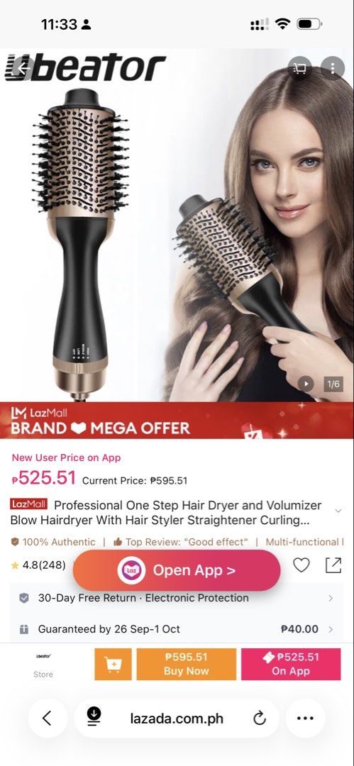Blow dry Uberator (Category: Hair) located in Quezon City. Submitted by rych0799 (Listing ID 1463503810, Image 2). Description: no any issue No box tinapon ko na po .