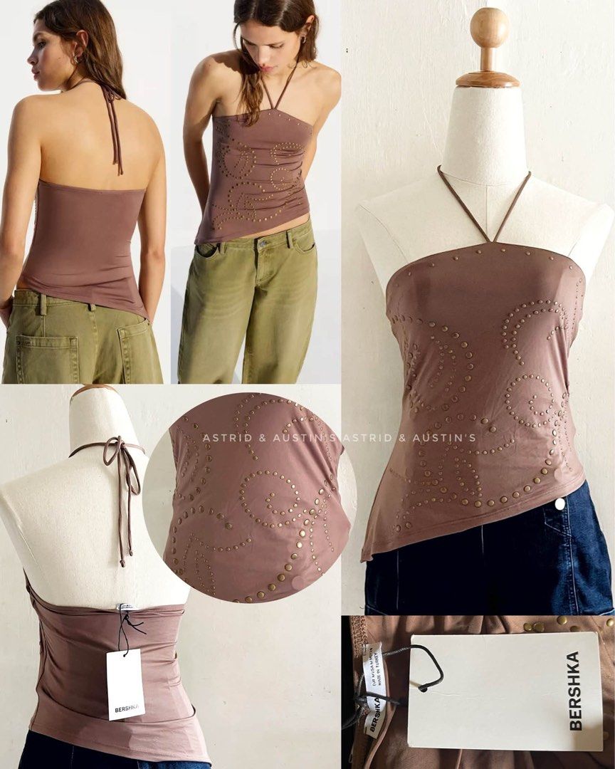 BNWT BERSHKA assymetric top (Category: Sleeveless) located in Dasmarinas. Submitted by allisongrey1323 (Listing ID 1463483211, Image 1). Description: BNWT BERSHKA assymetric top Medium on tag price: 750.