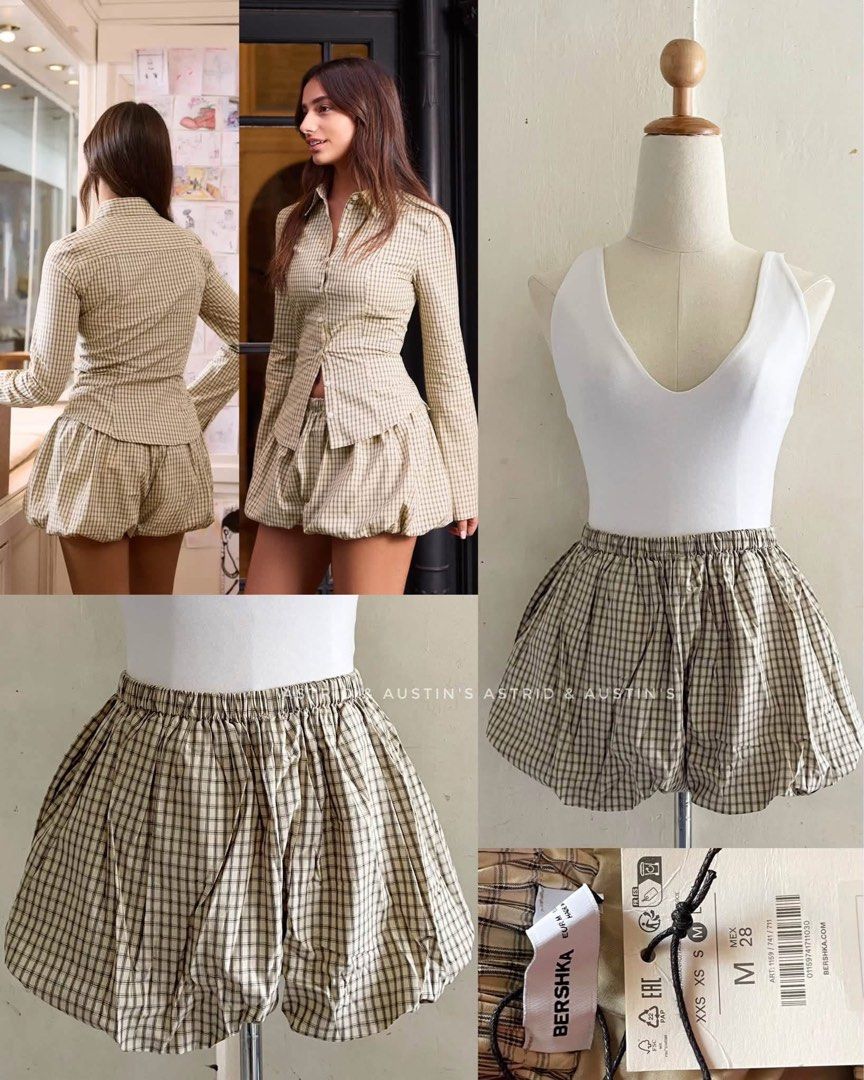 BNWT BERSHKA globe print skort (Category: Shorts) located in Dasmarinas. Submitted by allisongrey1323 (Listing ID 1463551589, Image 1). Description: BNWT BERSHKA globe print skort Medium - (w: 27-36 l: 12) orig price: 1,995 price: 1,100.