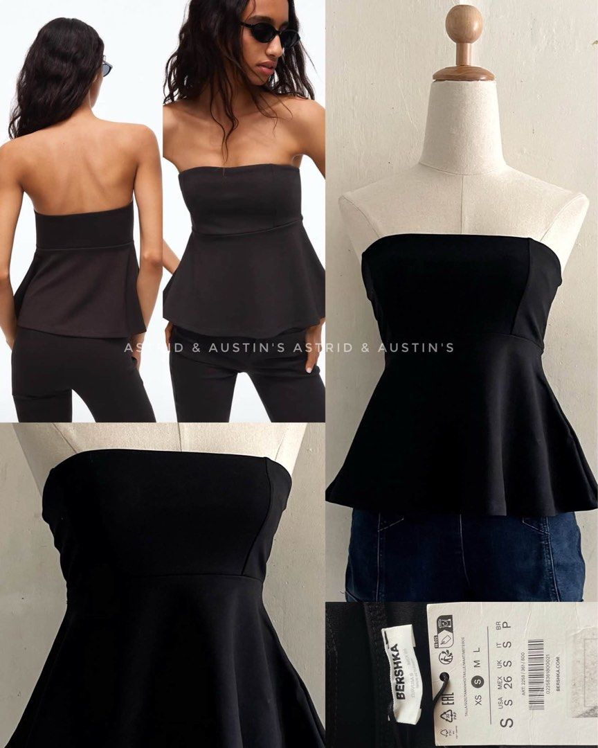 BNWT BERSHKA peplum top (Category: Others Tops) located in Dasmarinas. Submitted by allisongrey1323 (Listing ID 1463481456, Image 1). Description: BNWT BERSHKA peplum top Small on tag price: 650.