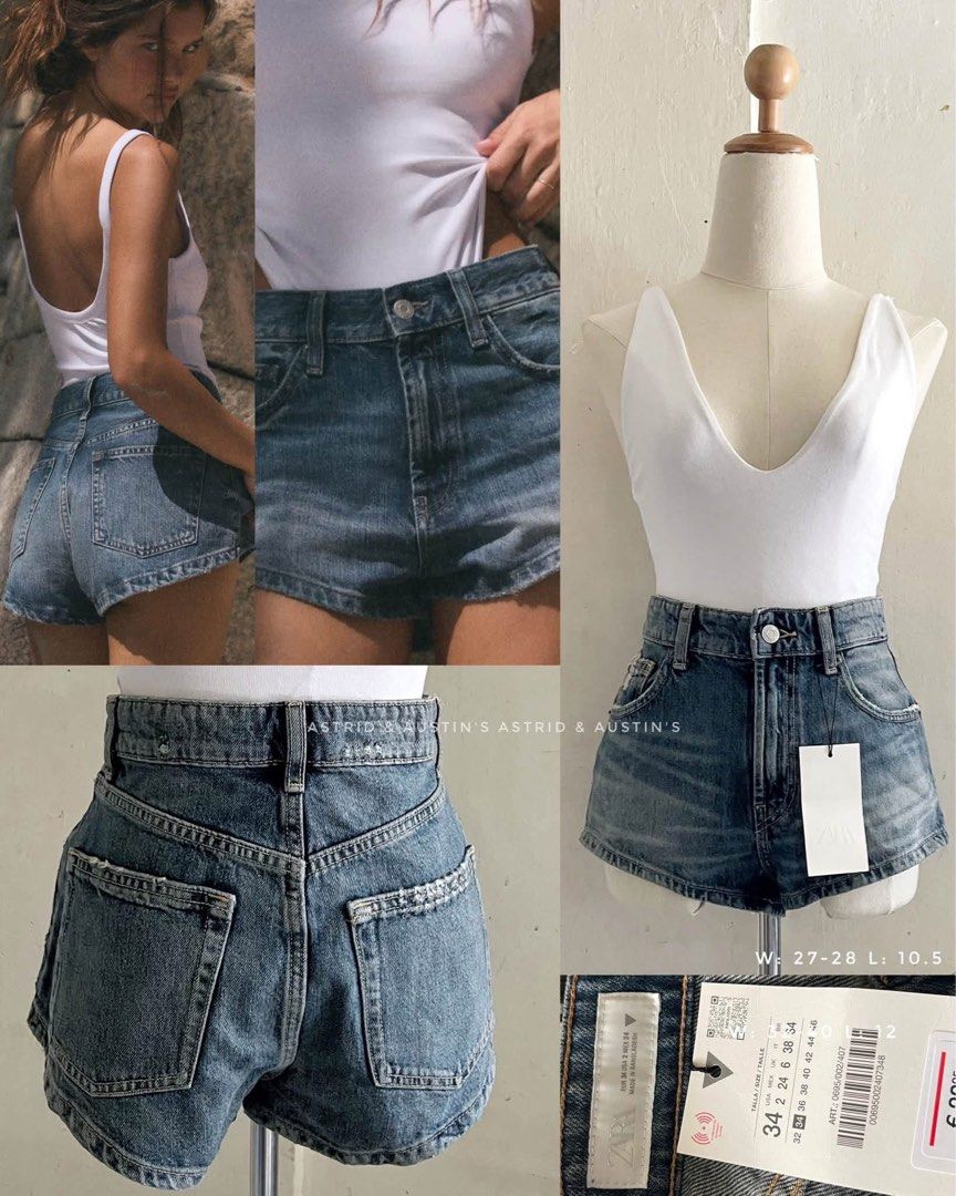 BNWT ZARA highwaist shorts (Category: Shorts) located in Dasmarinas. Submitted by allisongrey1323 (Listing ID 1463551511, Image 1). Description: BNWT ZARA highwaist shorts EUR34 waist: 27-28 length: 10.5 price: 1,100.