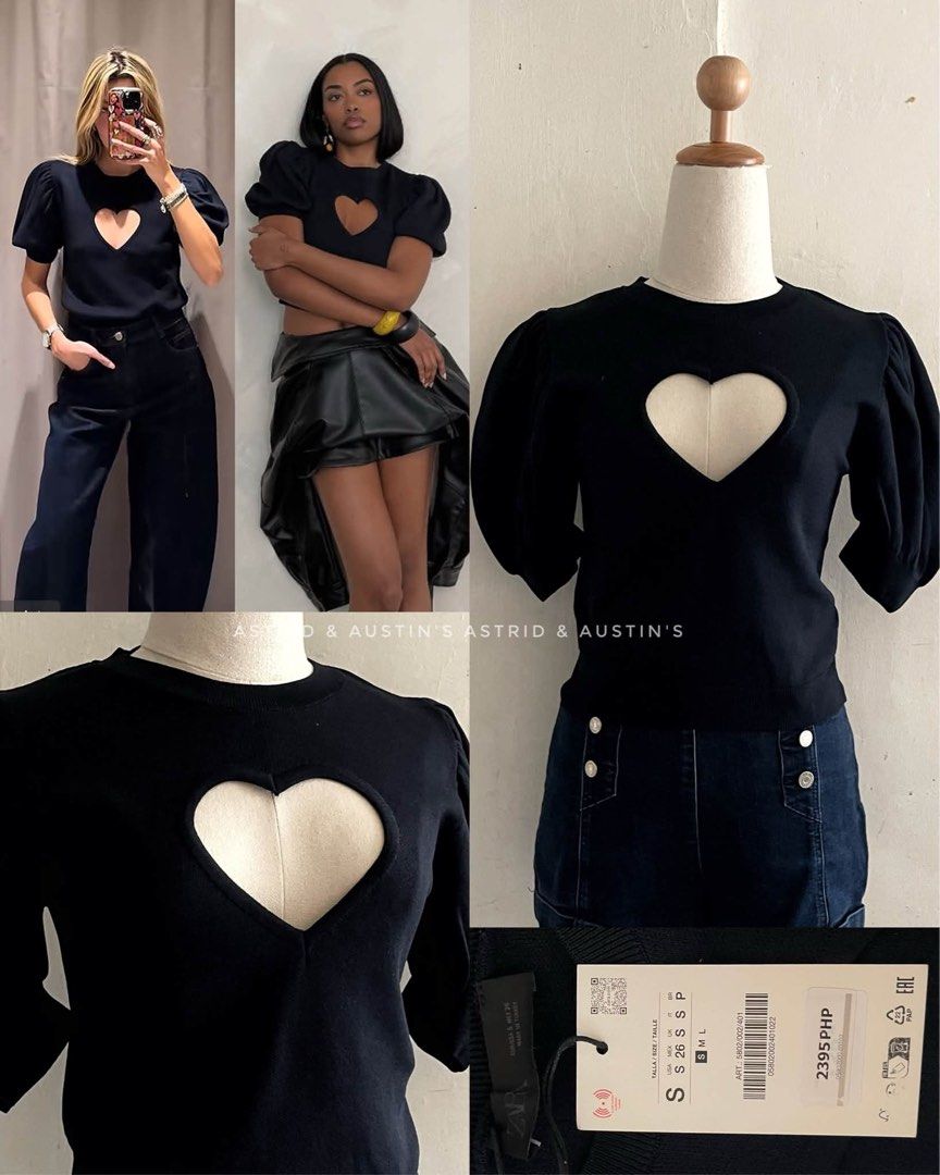 BNWT ZARA puff sleeves knit top (Category: Others Tops) located in Dasmarinas. Submitted by allisongrey1323 (Listing ID 1463552526, Image 1). Description: BNWT ZARA puff sleeves knit top Small on tag orig price: 2,395 price: 1,200.