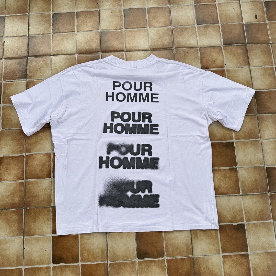 boohoo-man “pour homme” (Category: Tshirts & Polo Shirts ) located in Manila. Submitted by 1428.collective (Listing ID 1463383357, Image 2). Description: Boohoo-Man “Pour Homme” Medium Width: 25 Length: 27 Excellent Condition 300 + SF 📍North Caloocan.