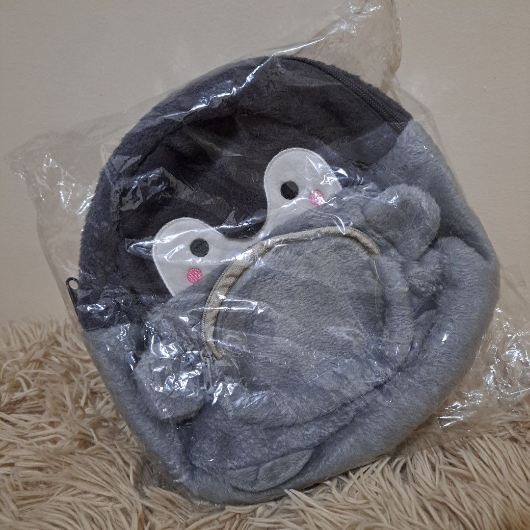 BRAND NEW! Penguin Backpack / Cute Plush Bag (Category: Babies & Kids Fashion) located in Taguig. Submitted by sooommessy (Listing ID 1463535555, Image 3). Description: - Adorable penguin design - Soft and plush material - Zipper closure for main compartment - Adjustable straps for a comfortable fit - 23 cm x 20 cm x 10 cm - Originally bought at 309php. Selling for 250php - RFS: Too large for the intended user.