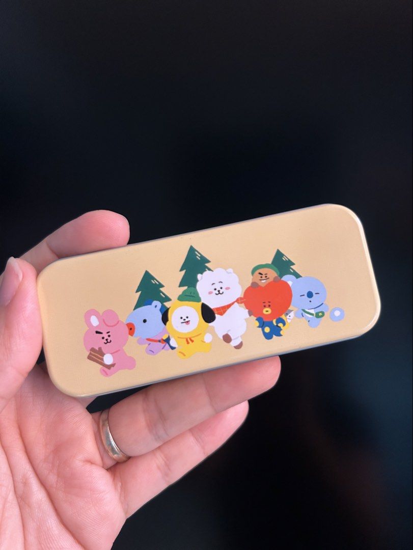 BT21 Tin Can/Band Aid Case (Category: Vintage Collectibles) located in Manila. Submitted by zscollectibles (Listing ID 1463550123, Image 1). Description: 🍀✨Please read before messaging. Thank you.✨🍀 ❗️No return no exchange. Actual item posted. ❗️No haggling. LP Posted. ❗️No cancellation once order confirmed and scheduled for shipping. ❗️J&T, or your choice your book. (SF shouldered by the buyer) ❗️Shipping every friday. ❗️Gcash not Gprotect, Ma