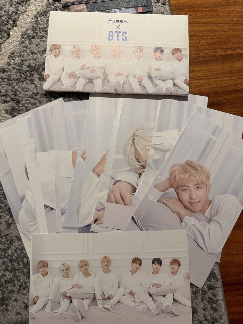 BTS mediheal postcard set (Category: K-Wave Merchandise) located in Mandaluyong City. Submitted by msgz08 (Listing ID 1463550215, Image 1). Description: .