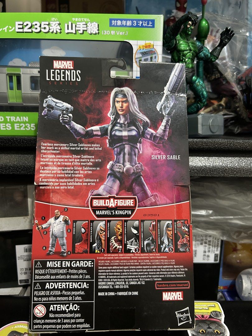 Bundle Marvel Legends Silver Sable & Superior Octopus Action Figures (Category: Figurines & Statues) located in Muntinlupa City. Submitted by capitalrg (Listing ID 1463441310, Image 3). Description: - Marvel Legends Silver Sable (Spider-Man line) - Includes accessories and Build-a-Figure piece - Marvel Legends Superior Octopus (Spider-Man line) - Both figures are brand new in original packaging - Ideal for Marvel action figure collectors.