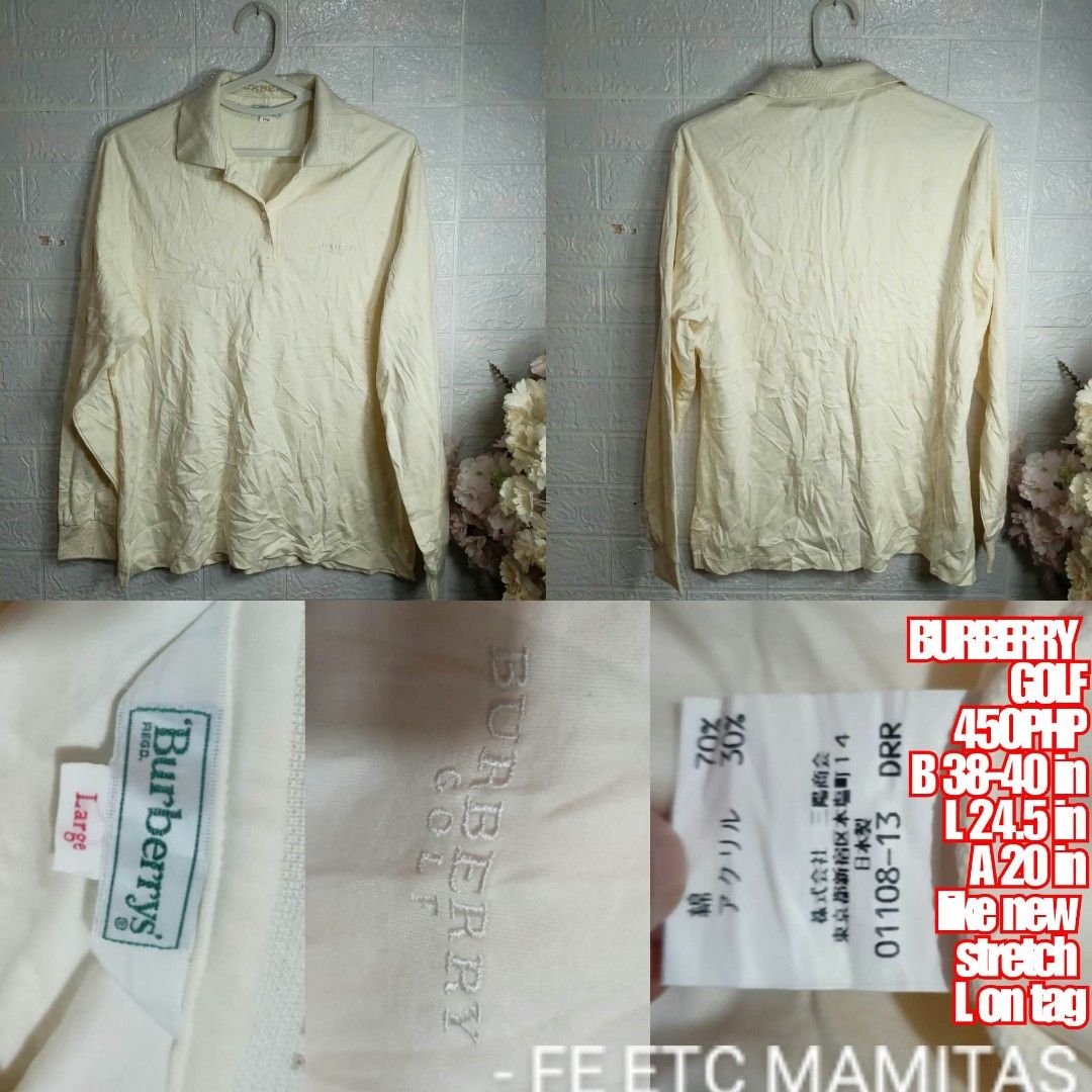 BURBERRY GOLF LONGSLEEVE (Category: Blouses) located in Santa Maria. Submitted by usbrands1987 (Listing ID 1463472465, Image 1). Description: .