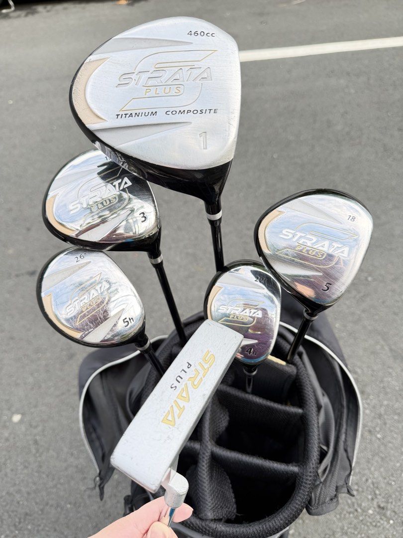 Callaway Strata Golf Set with Callaway Bag (Category: Golf) located in Manila. Submitted by eclipse58 (Listing ID 1463360722, Image 3). Description: ⛳ COMPLETE Callaway Strata Plus Golf Set 🔥 💎 Very Good Condition | No Issues Set Includes: 🧩 6–9 Irons 🧩 Pitching Wedge & Sand Wedge 🧩 Callaway Strata Plus Driver 🧩 Callaway Strata Plus 3 Wood 🧩 Callaway Strata Plus 4 Hybrid 🧩 Callaway Strata Plus 5 Hybrid 🧩 Callaway Strata Plus 5 Wood 🧩 Ca
