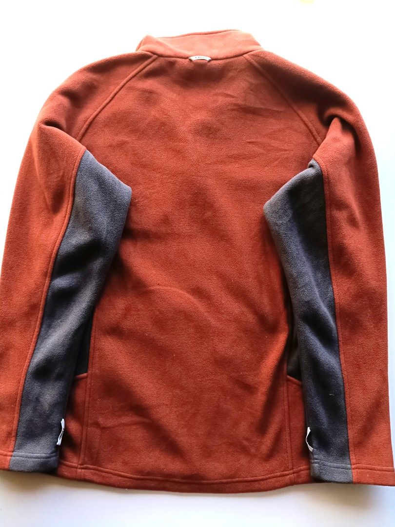 Camel Active Fleece Jacket - Orange & Grey (Category: Coats, Jackets and Outerwear) located in Baguio. Submitted by wear_mo_clothing_shop (Listing ID 1463453763, Image 2). Description: - Brand: Camel Active - Color: Orange and Grey - Material: Fleece - Features: Full zip front, chest pocket, two side pockets - Style: Great for layering or standalone, comfortable and warm - Occasion: Outdoor activities or casual wear - Chest 23inx Length 27in.