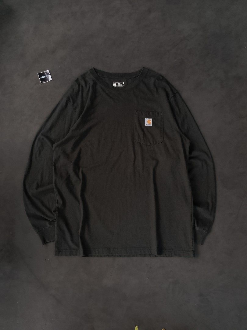Carhartt long sleeve (Category: Hoodies) located in Magsaysay. Submitted by every.w3ar (Listing ID 1463551943, Image 1). Description: check each photo for more details color rate: 10/10 issue: baby pinholes only ‼️solid overall.