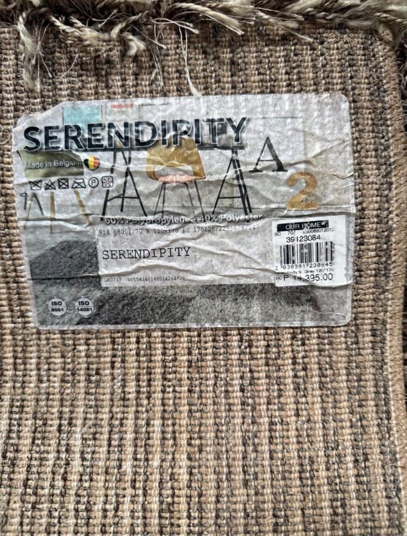 Carpet (Category: Other Home Appliances) located in Silang. Submitted by ajemelo (Listing ID 1463471690, Image 3). Description: 🇧🇪 Made in Belgium 📏 Size: 120 × 170 cm 🧸 Soft, fluffy & comfortable ✨ Premium quality — bagay sa living room, bedroom, or office 🧵 60% Polypropylene / 40% Polyester 🏷️ Original Price: ₱14,395 🔥 NOW: ₱7,000 NA LANG! Maganda ang quality at elegant ang kulay—perfect pang dagdag cozy at sosyal na look sa bahay. ❤️ 📩