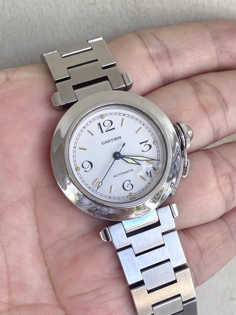 Cartier Pasha C Automatic 35mm (Category: Luxury Watches) located in Meycauayan. Submitted by kn_timepiece (Listing ID 1463412020, Image 1). Description: 🔥🔥 Low Price Deal 🔥🔥 Cartier Pasha C Automatic 35mm ♦️Php 108,000 only ✅W31015M7 (2324) ✅White dial ✅35mm ✅Automatic movement ✅Canteen-style crown protection cap ✅Stainless steel case ✅Original stainless steel bracelet ✅Approx 2000-2005 ✅All original and U͟N͟P͟O͟L͟I͟S͟H͟E͟D͟ 📍Registered and
