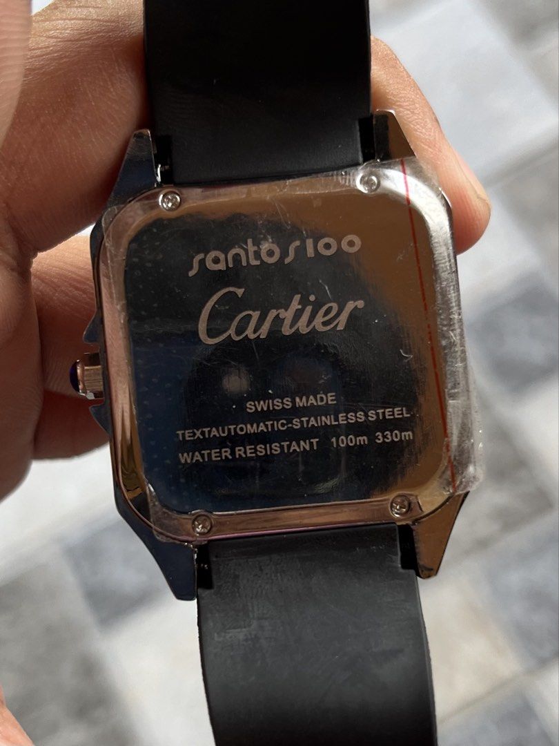 Cartier santos (Category: Men's Watches) located in Caloocan City. Submitted by saints1nz (Listing ID 1463443219, Image 2). Description: Cartier santos 2k with box and papdr bag pm for more details jnt or lalamove delivery gcash payment first .