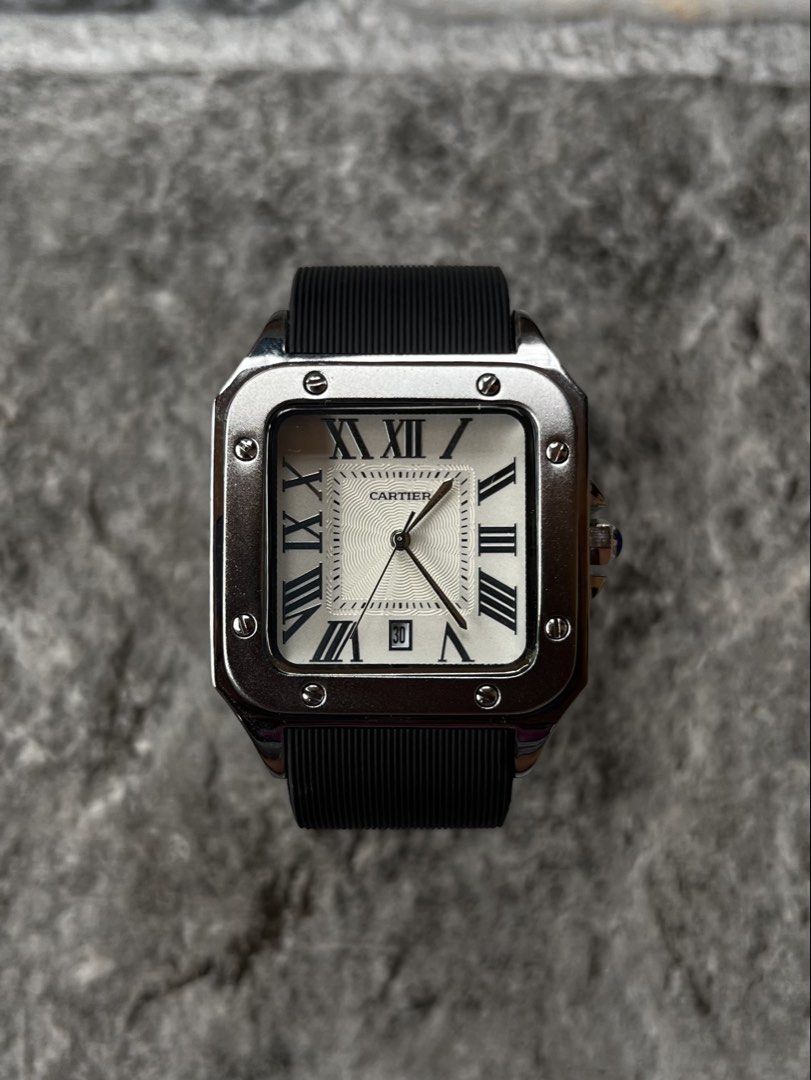 Cartier santos (Category: Men's Watches) located in Caloocan City. Submitted by saints1nz (Listing ID 1463443219, Image 1). Description: Cartier santos 2k with box and papdr bag pm for more details jnt or lalamove delivery gcash payment first .