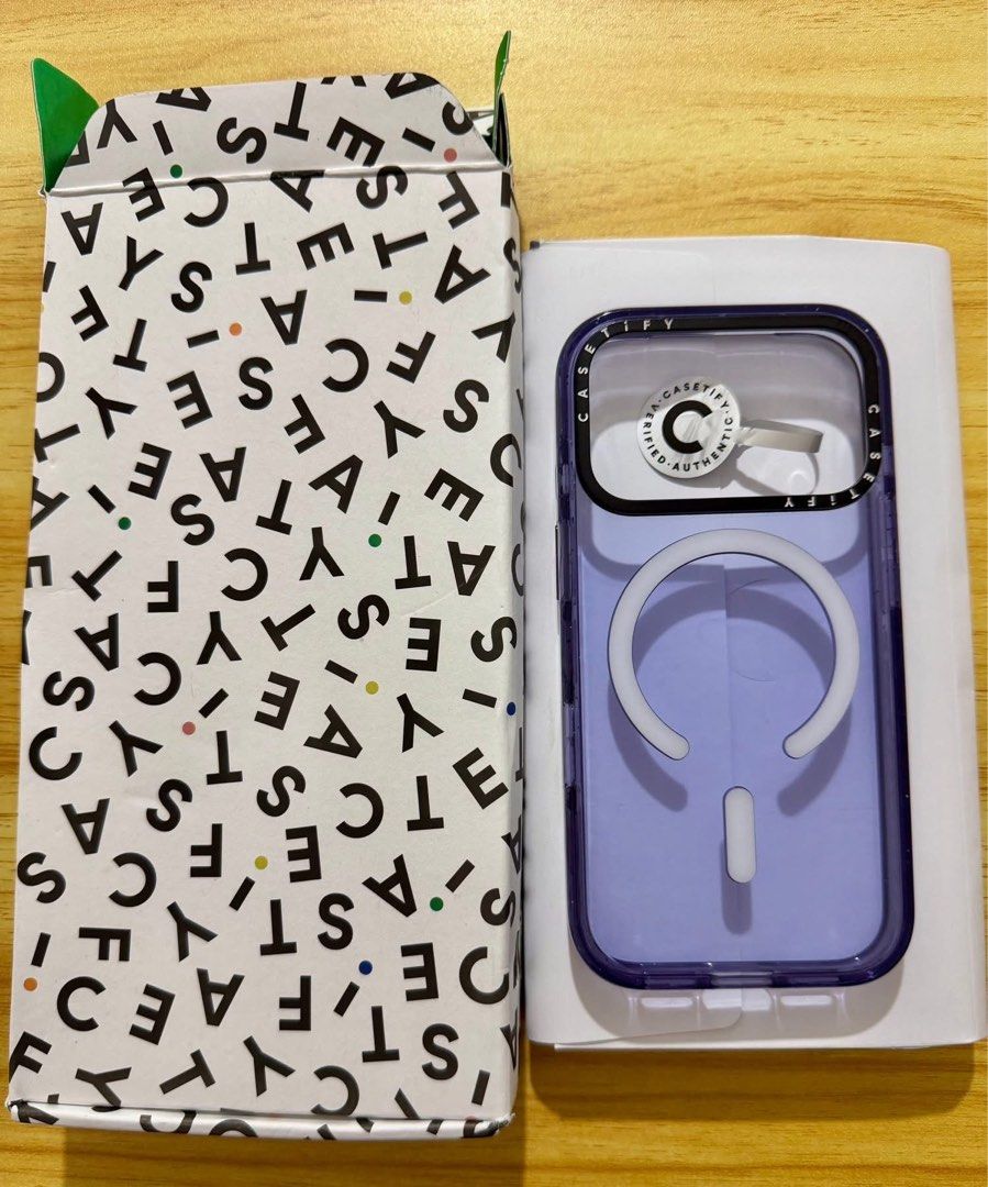 Casetify for iPhone 17/18 PRO (Category: Cases & Sleeves) located in San Pedro. Submitted by prlvd.treasures (Listing ID 1463507302, Image 1). Description: Casetify original for 17/18pro Slightly used With box and qr code Issue: signs of usage .