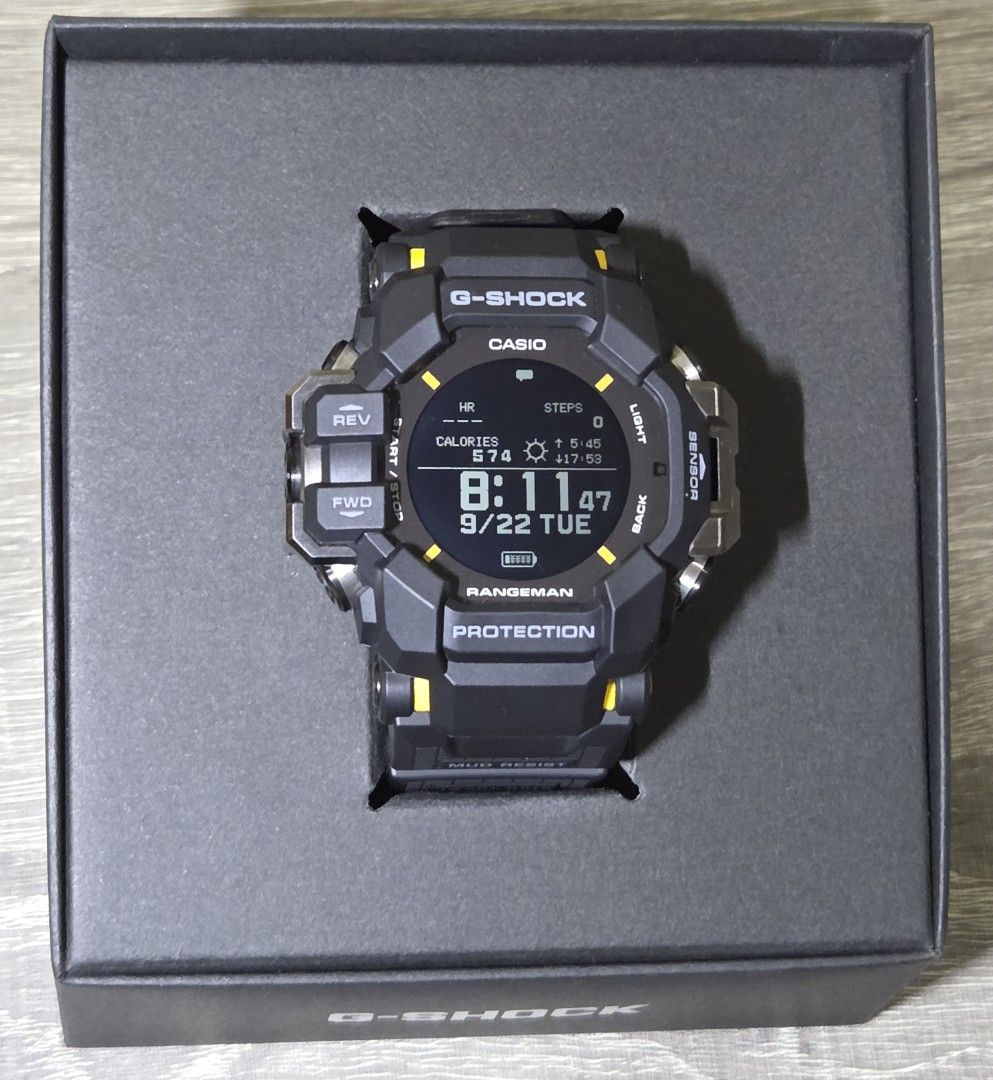 CASIO G-SHOCK (Category: Men's Watches) located in Manila. Submitted by mcatanghal13 (Listing ID 1463329901, Image 3). Description: Casio Rangeman Smart Watch only 2x use and no scratches, with reciept and warranty card Complete with box, specs can be check casio.com.