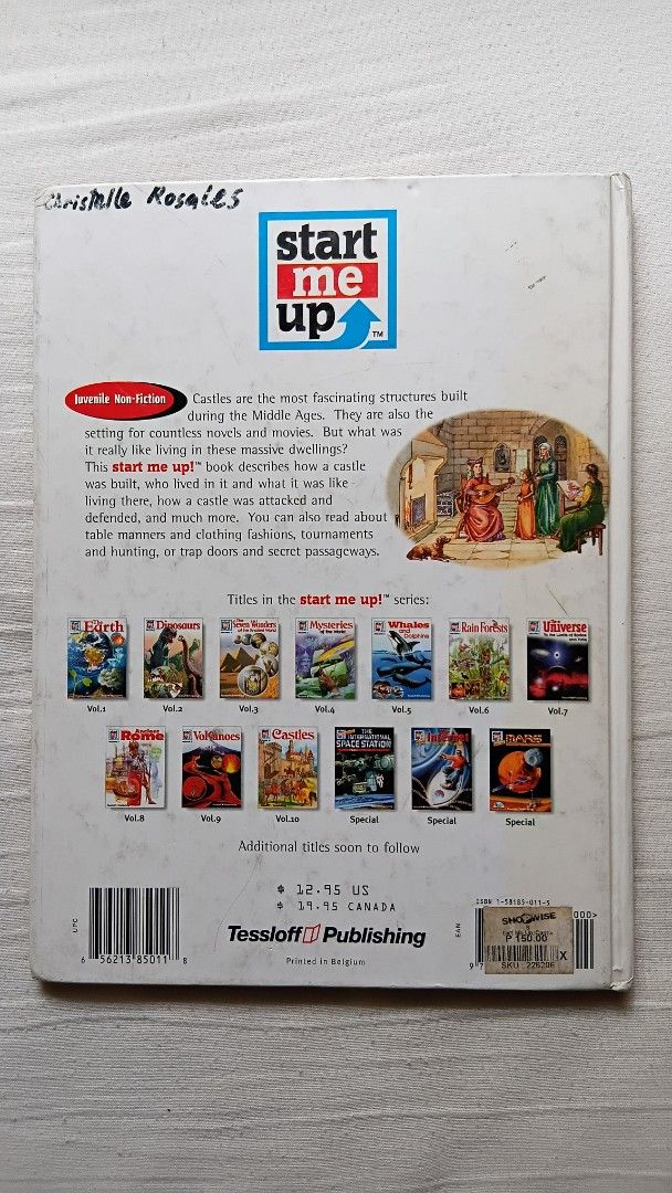 "Castles" Book (Category: Storybooks) located in Antipolo. Submitted by imperial_trader (Listing ID 1463347021, Image 3). Description: - RFS: personal emergency *NEGOTIABLE/OPEN TO OFFERS as well - offers will be considered until a deal is made (items are delivered to the buyer and payment is made) - auto accept price: Php 300 - thicker paper than text books or fiction books - no plastic cover - hardbound.