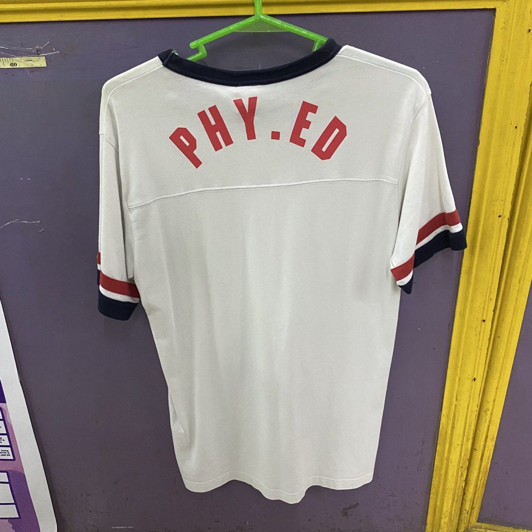 Champion “Phy. Ed” Vintage-Style Jersey Tee (Category: Tshirts & Polo Shirts ) located in Imus. Submitted by kingbhatsdrygoods (Listing ID 1463357460, Image 2). Description: KingBhats HUB Please read below before inquiring or making a purchase. ✨ 👕 ITEM DETAILS (Inches): • Shoulder: 20 • Width: 21.5 • Length: 30 • Sleeve Length: 10.5 • Flaws/Issues: none 📌 ORDER & PAYMENT RULE: • First to pay, first served. No reservations. • Payment must be fu