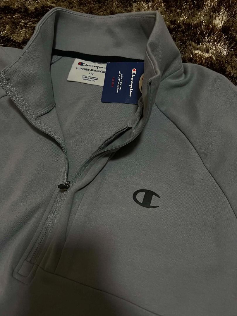 Champion Quarter Zip Original Gray (Category: Tshirts & Polo Shirts ) located in Manila. Submitted by actd_luxury (Listing ID 1463539406, Image 3). Description: l:24x28.