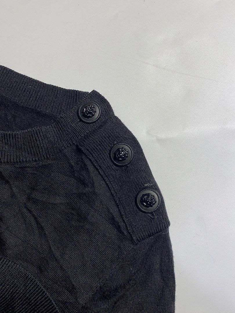 Chanel Uniform knit Lion logo (Category: Longsleeves) located in Manila. Submitted by streetw1se.ph (Listing ID 1463510720, Image 3). Description: Chanel Uniform Width:16 Length:23 Shoulder:14 Sleeve length:23 Hem:16 (Measured in inches) -9.5 Condition - No major flaws .