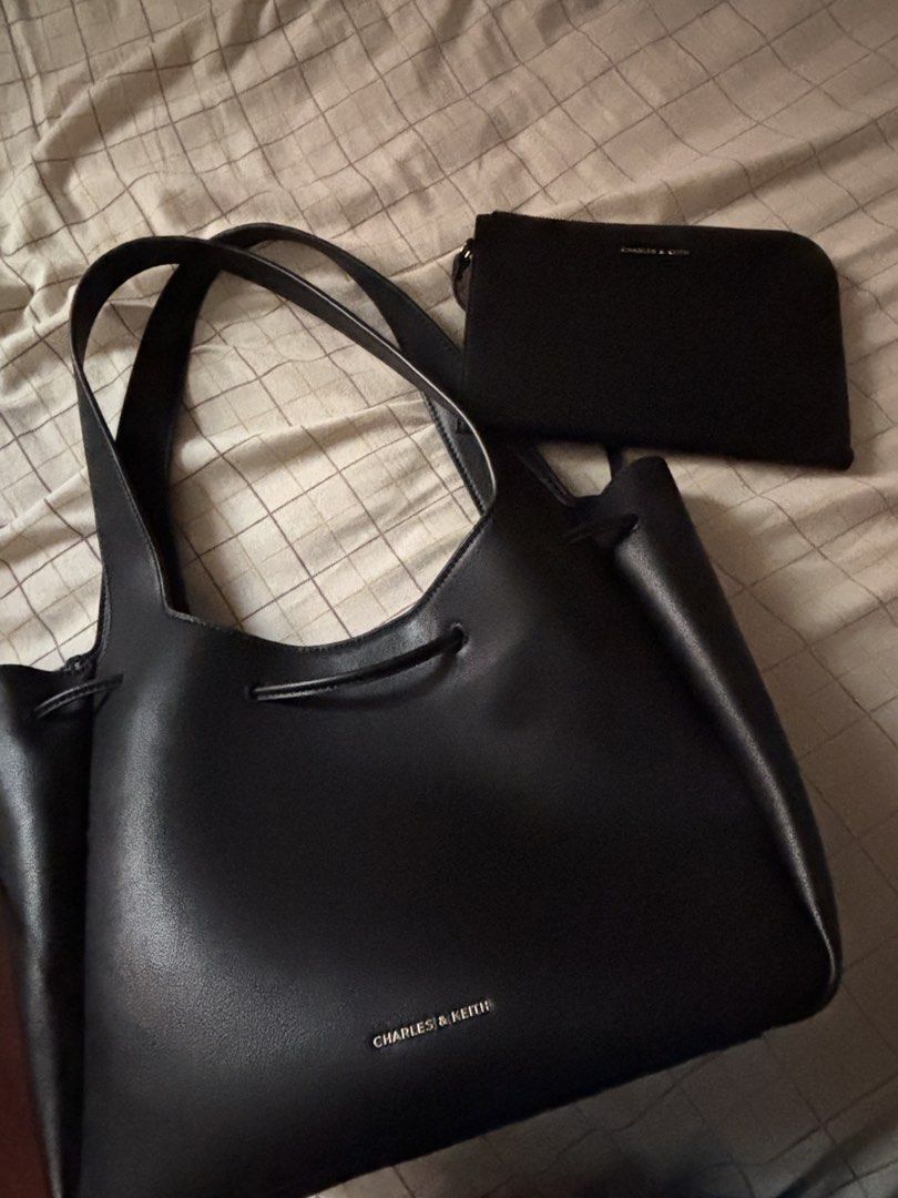 Charles & Keith Mila Tote Bag (Category: Tote Bags) located in Pasig City. Submitted by adiuhsa (Listing ID 1463356995, Image 2). Description: - bought last january - only used once - with dust bag.